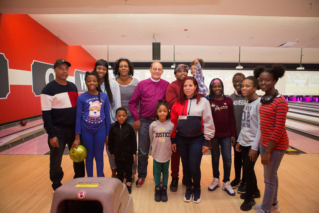 Bowling with the Bishop group shot