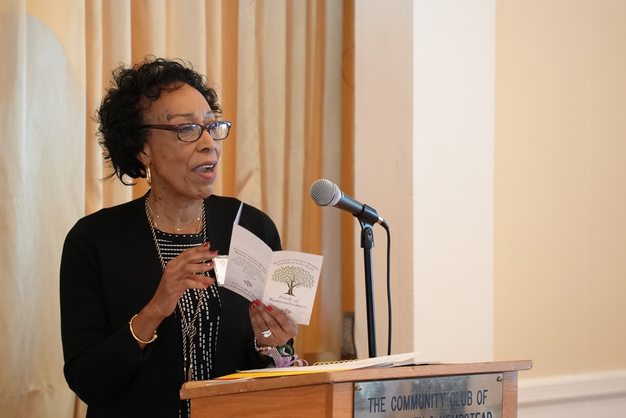 Women making a presentation at the ECW Annual Meeting