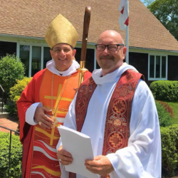 Fr. McCarron with Bishop Provenzano
