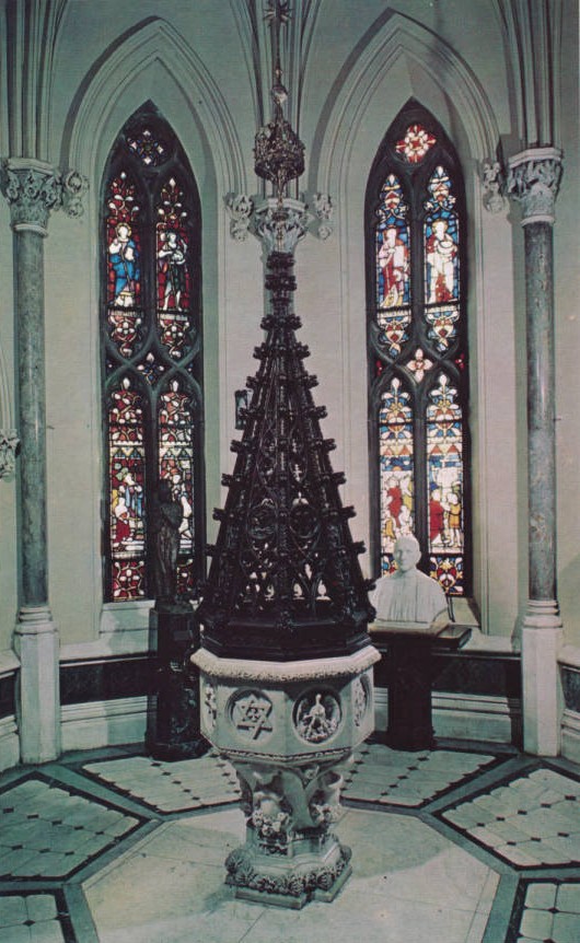 Baptismal Font in Original Lady Chapel location