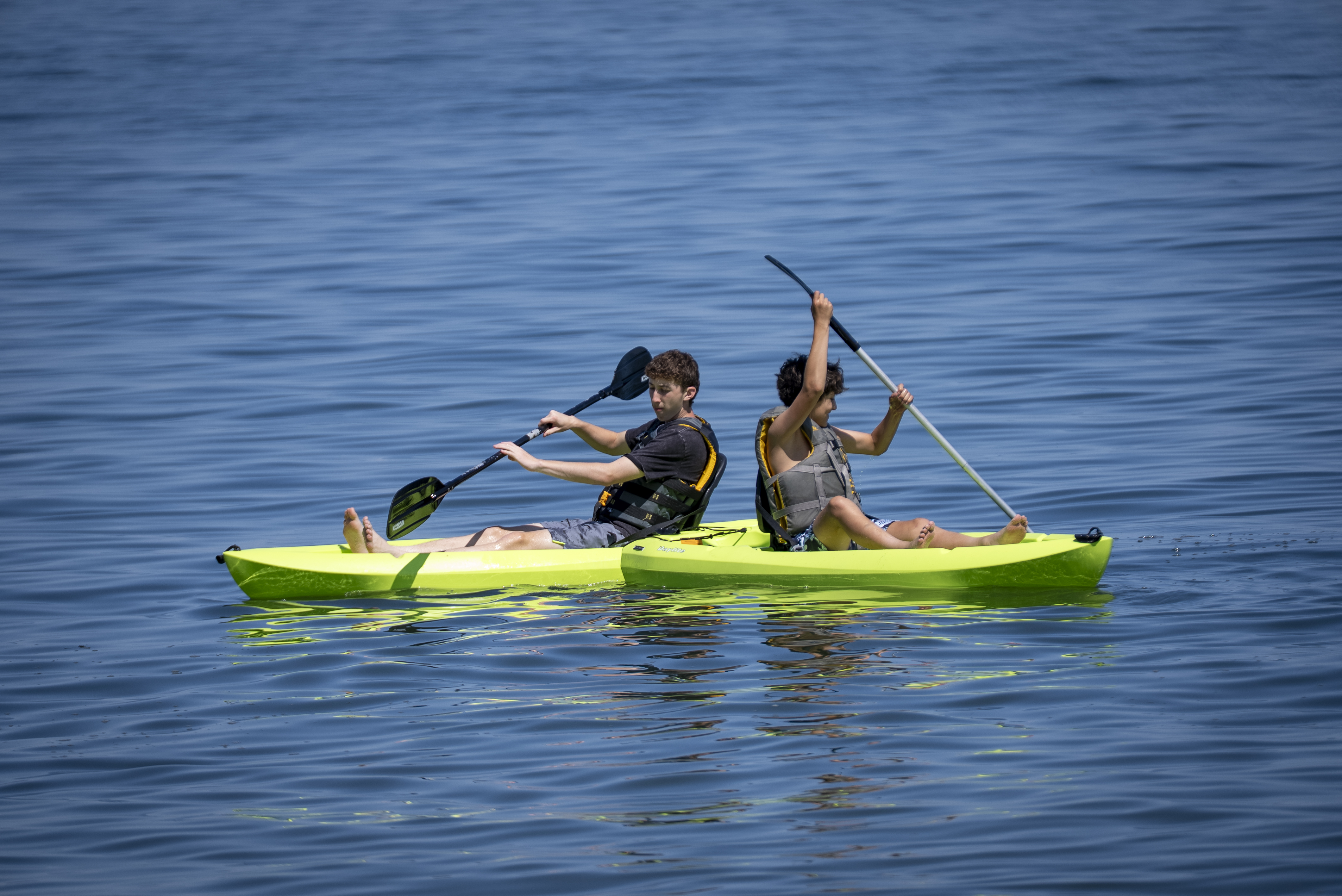 Two kayaks at Elevate