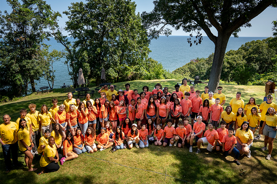 Elevate Campers pose for Group Photo