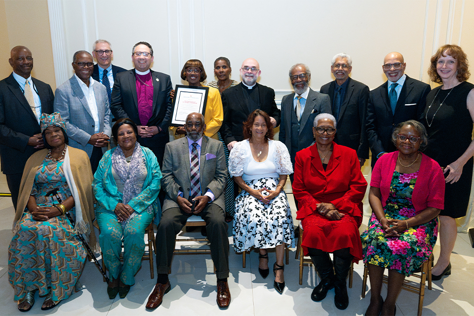Bishop Adam Stands with St. George's Hempstead at Celebration of Ministry