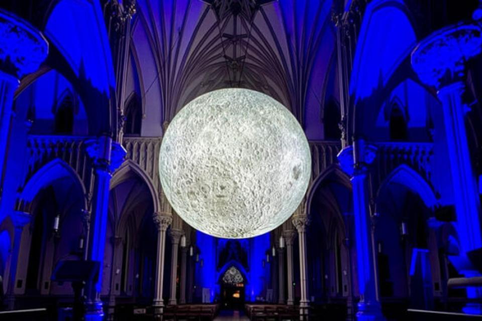 Detail of Moon as Sacred Mirror | Kyle Sabo