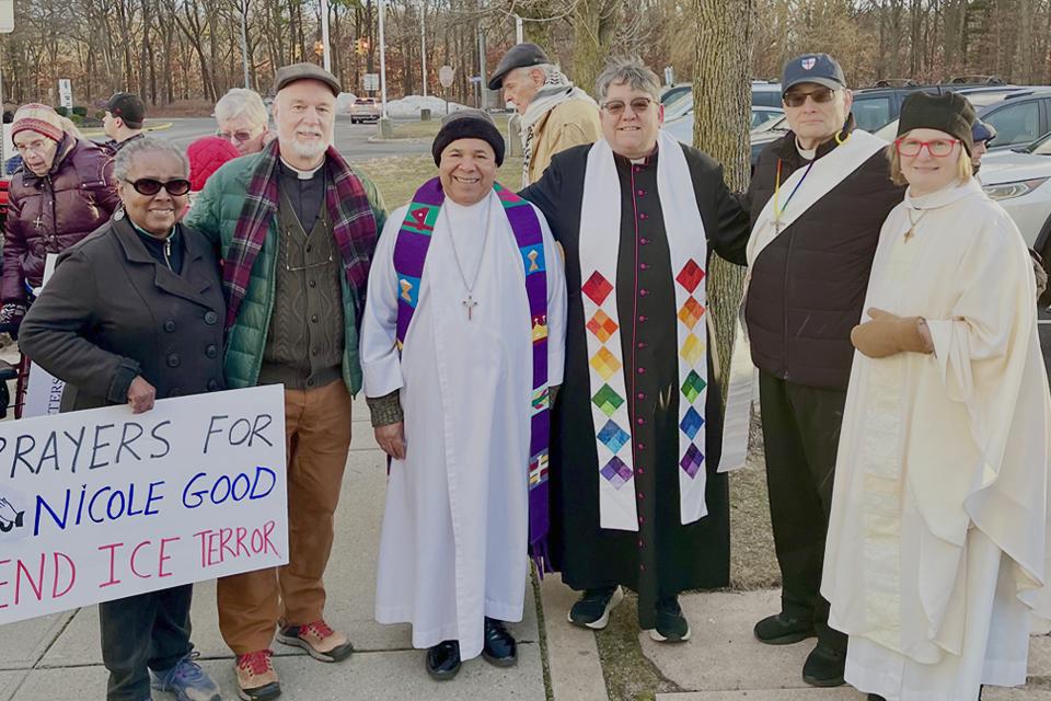 Representatives from the Diocese of Long Island at Interfaith Prayer Walk Calls for an End to ICE Abuses on Long Island