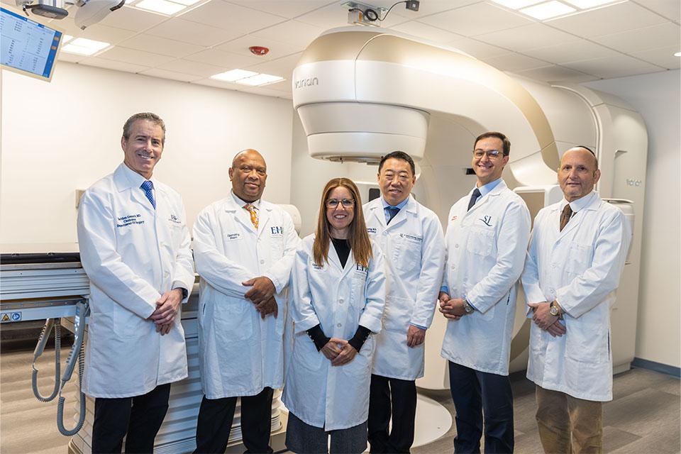 2.	Sheldon Genack, MD, Chair of the Department of Surgery, Delcasse Joseph, MD, Rachel Gordon, MD, and Dmitriy Kim, DO, of Surgical Oncology with Mark Ashamalla, Chief of Radiation Oncology, and Dr. Marc Warshawsky, Chief of Medical Oncology at EHS