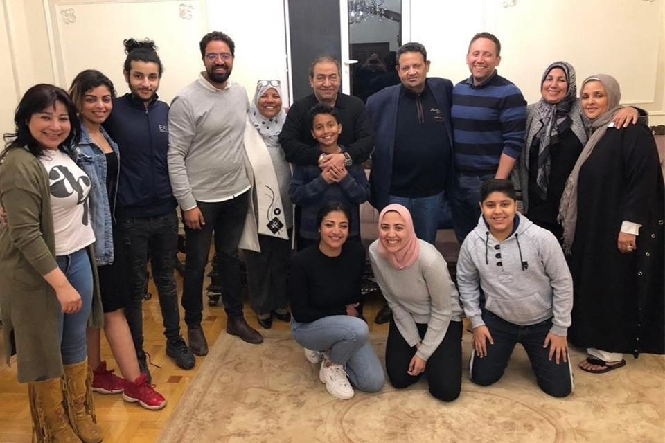 Bishop-elect Shoemaker with his Egyptian Family