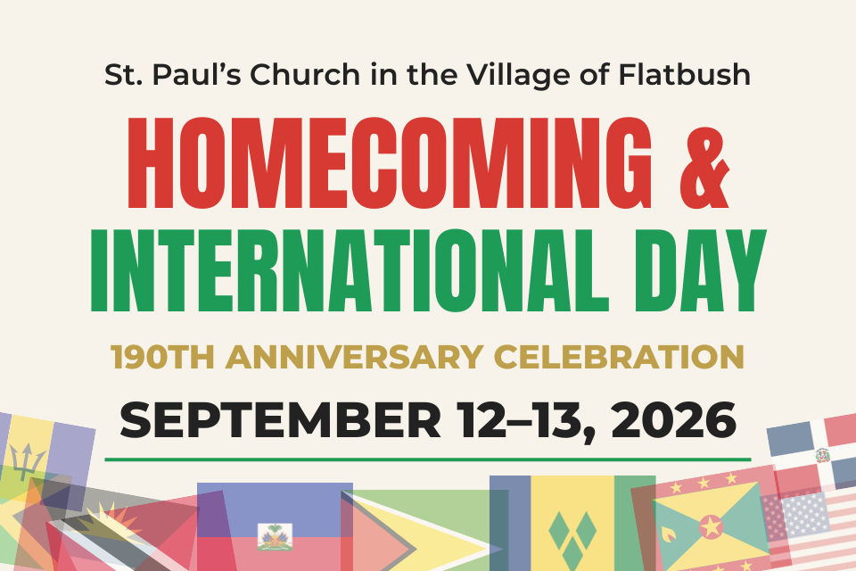 St. Paul's Homecoming & International Day Graphic