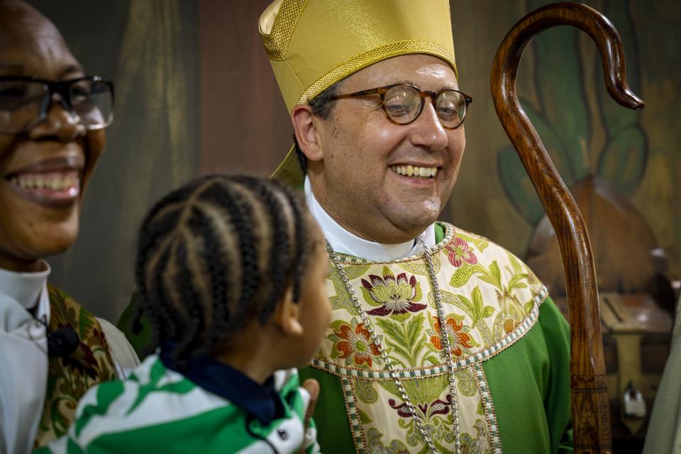 Bishop Adam and the boy who plays hide and seek