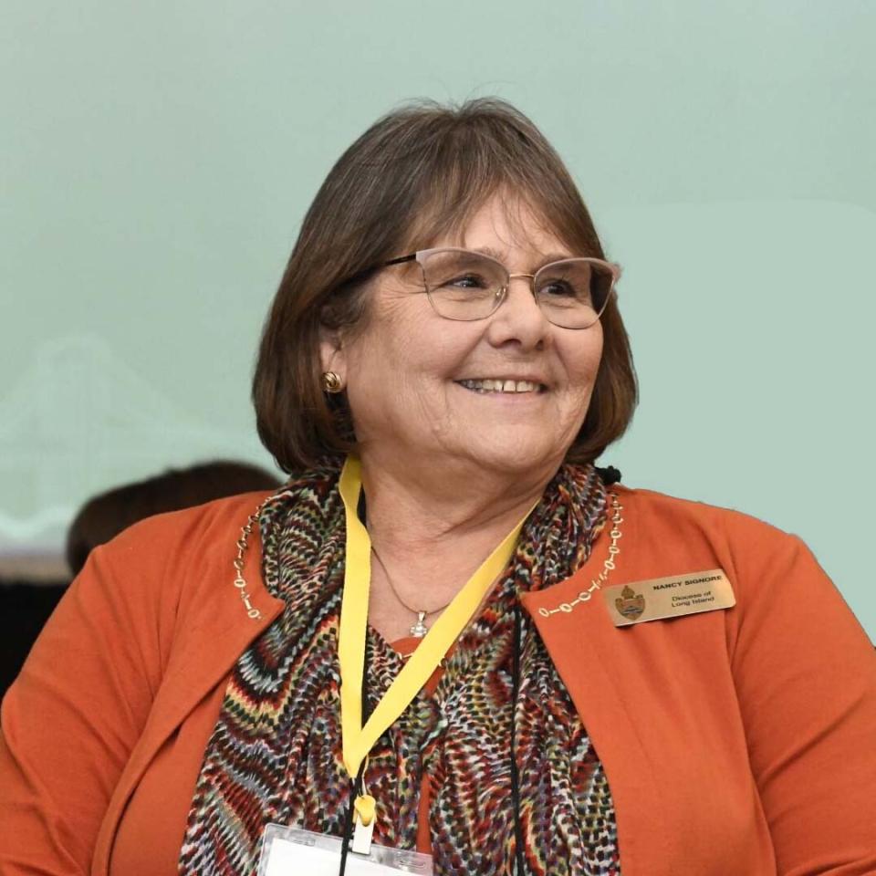 Nancy Signore acknowledged at 157th Convention