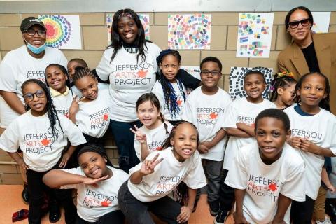 Students in the Jefferson Arts Project