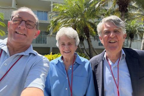 Bishops Provenzano, Wolf and Franklin take a Selfie in the Dominican Republic