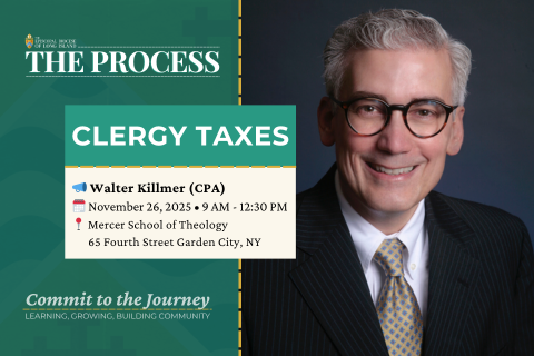 📣 Walter Killmer (CPA) 🗓️ November 26, 2025 • 9 AM - 12:30 PM 📍 Mercer School of Theology 65 Fourth Street Garden City, NY