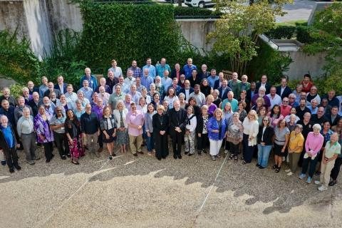 Bishops from The Episcopal Church gather with P.B. Rowe and Archbishop Mallaly
