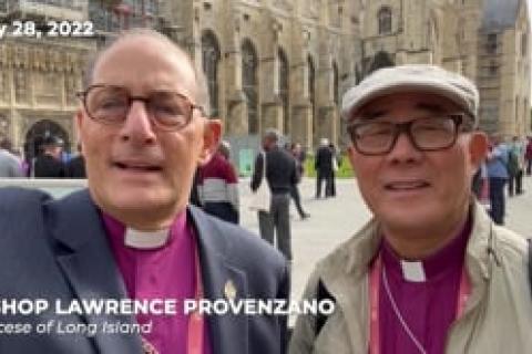 Bishops Provenzano and Shin Send Greetings on Second Day of Lambeth 2022