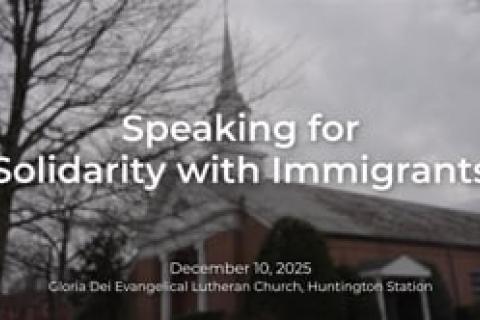 Speaking for Solidarity with Immigrants - December 10, 2025